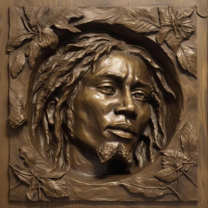 Famous (Bob Marley 3, 3DFMS_8358) 3D models for cnc